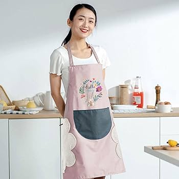 Picture of Super Absorbent Hair Towel Wrap & Premium Kitchen Apron Combo Pack | Quick-Drying Hair Turban & Waterproof Cooking Apron
