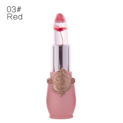 Picture of Crystal Jelly Flower Color Changing Lipstick | Moisturizing Lip Balm | Magic pH Color Changing Transparent Lipstick | Natural Flower Jelly Lip Balm
