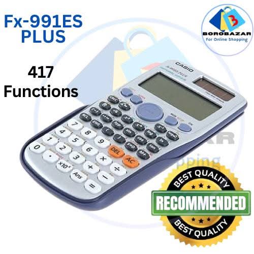 Picture of Fx 991es plus Calculator) fx 991 es plus 1st editoin scientific calculator best calculator for students fx 991es plus solar & Battery , color Silver