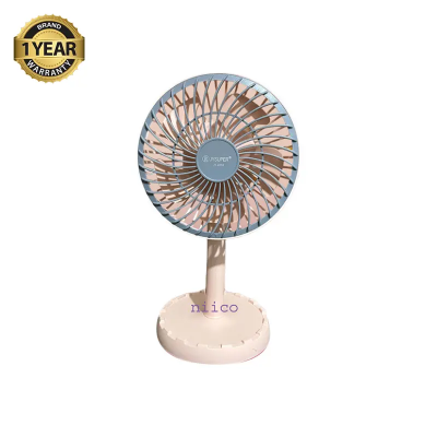 Picture of Rechargeable Moving Charger Fan Portable Professional Mini Table Fan Model: Joy Super JY-2218 -001Strong Wind Left to Right Oscillating Angle 45 Degrees - (1 Year Warranty)