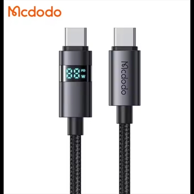 Picture of Mcdodo 561/657 Charging Power Display Data Cables USB-C 1.2M High Power Safe E-Mark Chip PD 100W USB Type C Cable