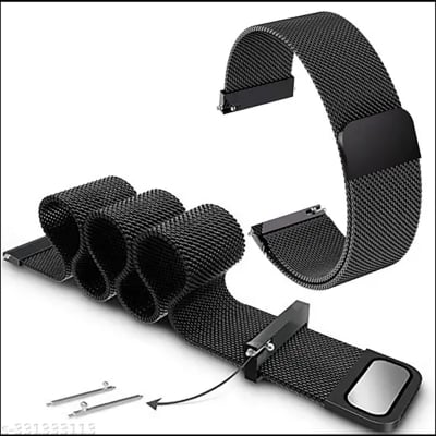 Picture of 22mm Milanese Magnetic Metal Steel Strap Flat Head Universal for Unisex Suitable For Square Shape Smart Watch