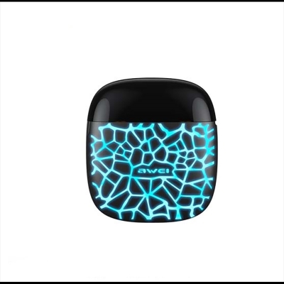 Picture of Awei T28 Pro Wireless Bluetooth Gaming Earbuds Cool LED Light Colour Change Ice Crack