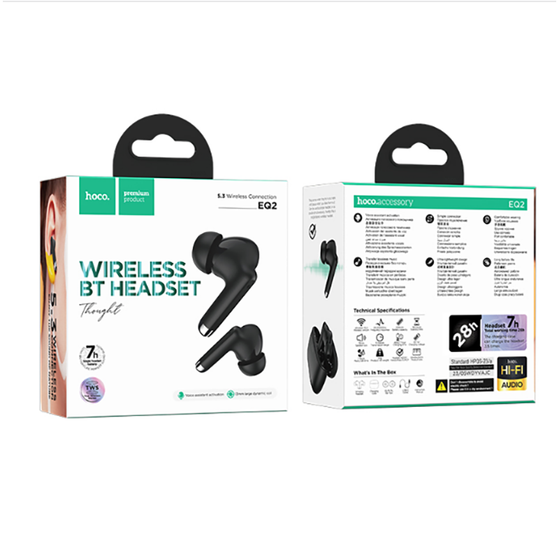 Picture of Hoco EQ2 TWS Bluetooth 5.3 Headphones True Wireless Earbuds