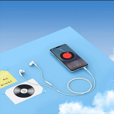 Picture of Encok H18 Wired Earphone In Ear Headset With Mic Stereo Bass Sound 3.5mm Jack Earphone Earbuds Earpiece