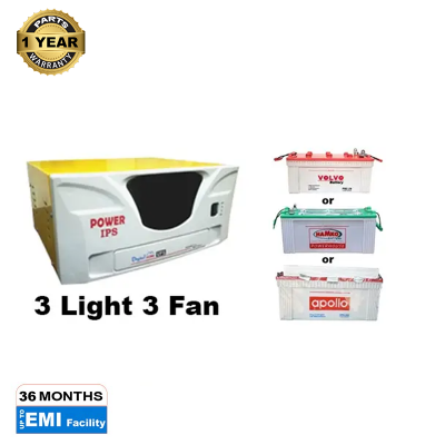Picture of Power Home IPS 600VA 4 (3 Light 3 Fan- 2 Hour Backup)