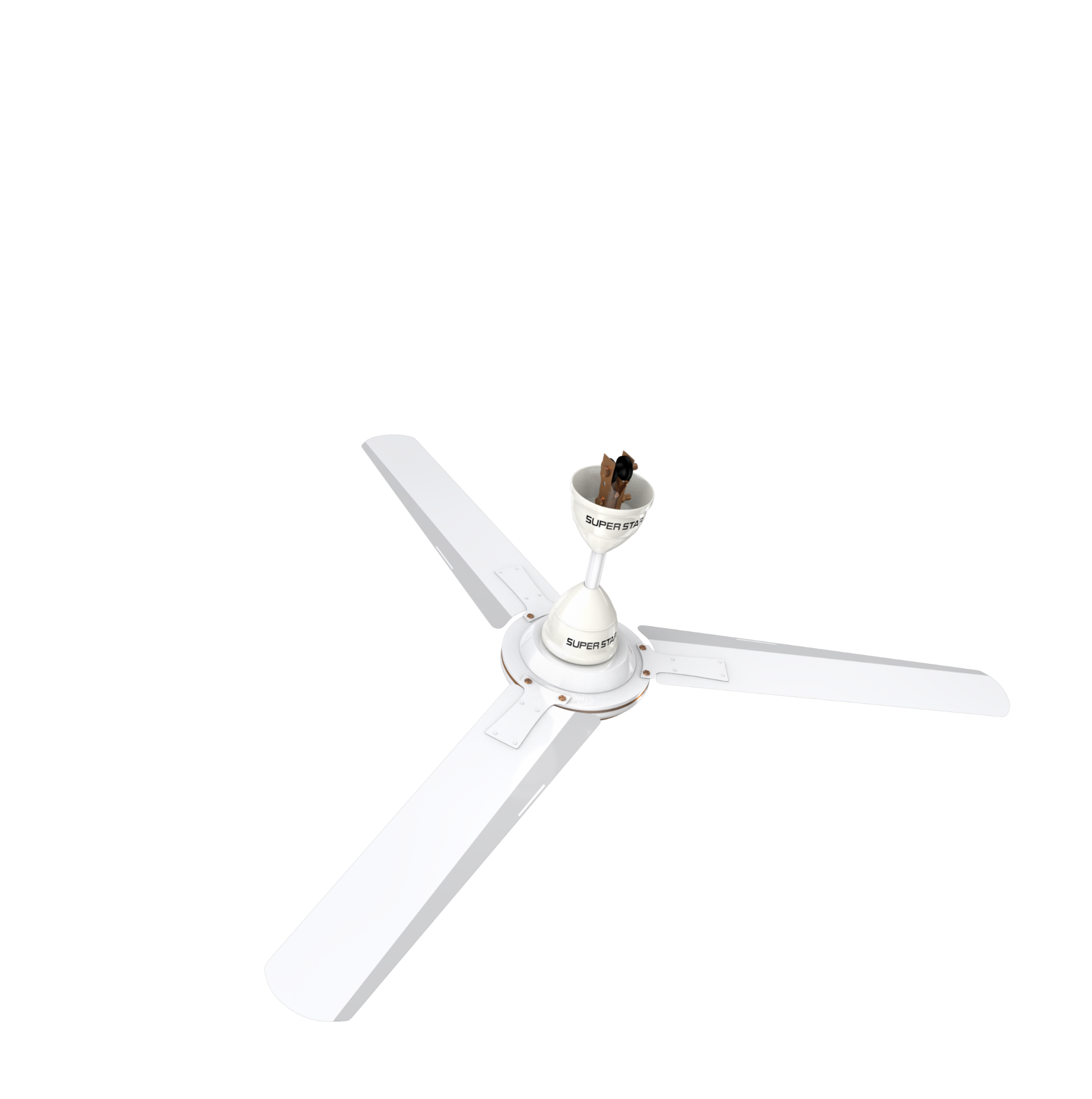 Picture of Super Star Diamond Ceiling Fan 56 Inch-White Color-56"