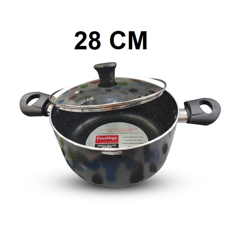 Picture of Prestiege INDUCTION Casserole with Glass Cover 28 CM (MULTIPLE COLOR)(Multicolor)