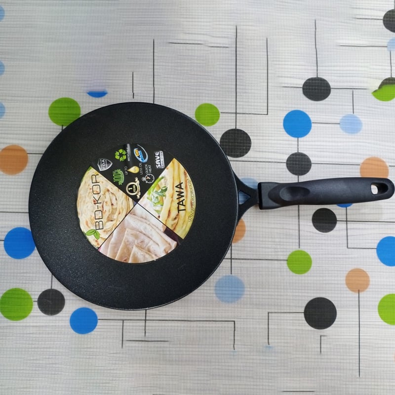 Picture of BD-KOR ECLIPSE ROTI TAWA (26 CM) Non-Stick Premium Marble Coating(Gray)