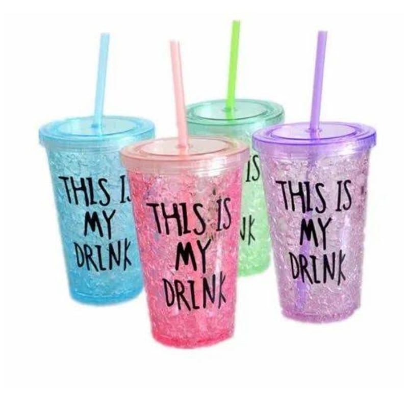 Picture of 1 Refreshing Drinks In Mason Jars With Handle Colorful Lid With Reusable Straw MULTI-COLOR(Multicolor)