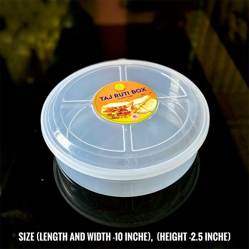 Picture of 1PC TAJ Plastic Ruti Box - Round Container Ruti Box Food Grade (Taj)(Multicolor)