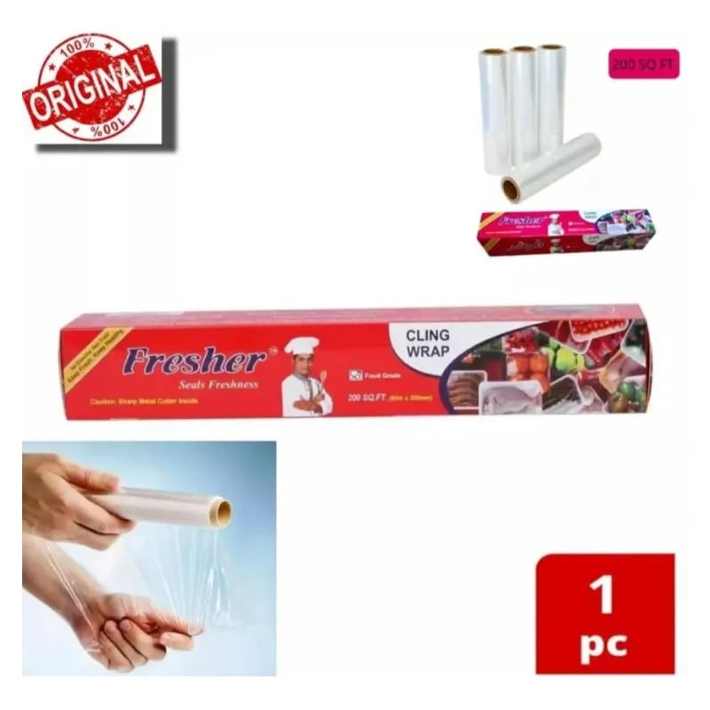 Picture of Fresher Plastic Stretch Wrapping paper (60 Meter) for keeping Food fresh Food grade(Multicolor)