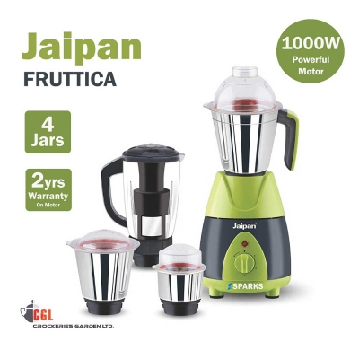 Picture of Jaipan Fruttica 1000 WATT 4 in 1 Mixer Grinder(Multicolor)