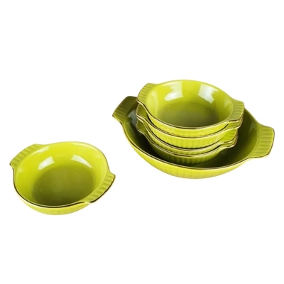 Picture of 7 Pcs Payesh Set Including Serving Dish , Oven Proof porcelain Ceramic Porcelain Snack Bowl Set,Ceramic Soup & Firni Bati(Multicolor)