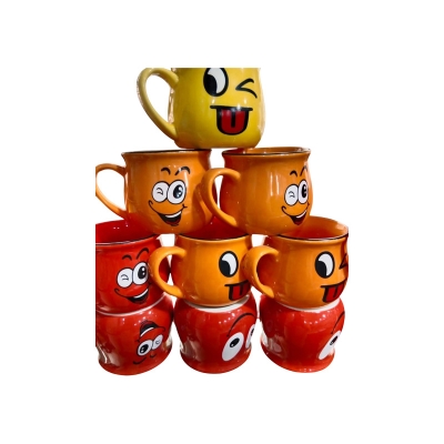 Picture of Emoji Ceramic Mugs For Coffee, Tea, Water, Milk Cup Gift- 1 piece - Coffee Mug(Multicolor)