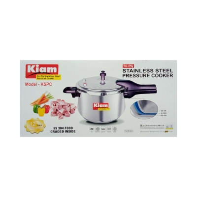 Picture of Kiam Stainless Steel Pressure Cooker KSPC-6.5L (6.5 Liter) WITH INDUCTION BOTTOM(Multicolor)