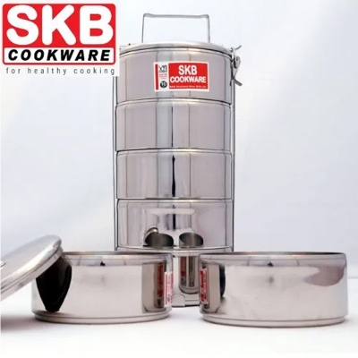 Picture of 4 Bati SKB Lunch Box SUS304 food grade stainless steel Lunch Box(Silver)