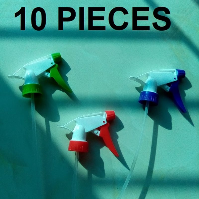Picture of Water Spray Nozzle Trigger with pipe for Bottle and Sprayer 10 PCS Sprayer MIXED COLOR(Multicolor)