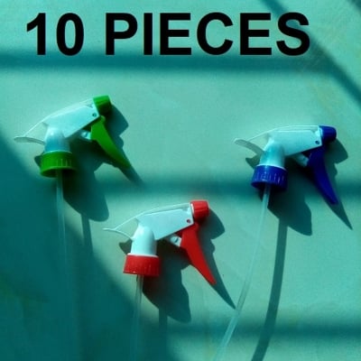 Picture of Water Spray Nozzle Trigger with pipe for Bottle and Sprayer 10 PCS Sprayer MIXED COLOR(Multicolor)