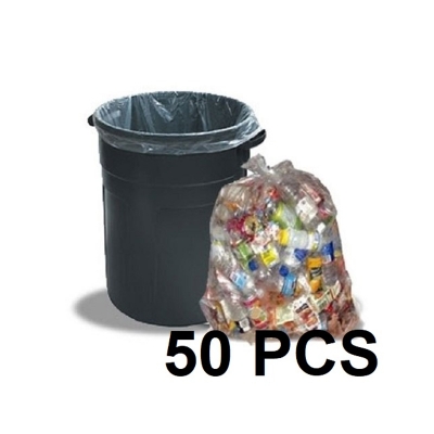 Picture of Clear (16" X12") 50PCS Trash Bag / Poly Bag / Garbage Bag / Moyla Felar Bag(Multicolor)