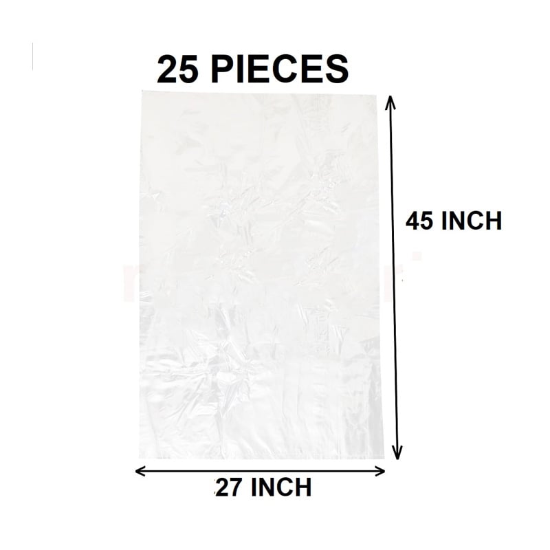Picture of Clear (45" X27") 25PCS Trash Bag / Poly Bag / Garbage Bag / Moyla Felar Bag / Polibag(Multicolor)