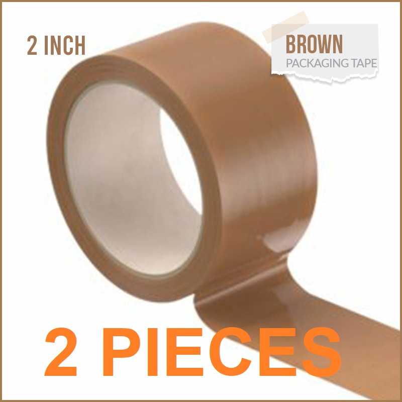Picture of 2 Pieces Cello Brown Tape 2'' inch Width 80 Yard(Multicolor)