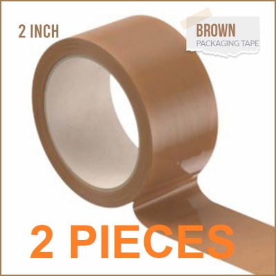 Picture of 2 Pieces Cello Brown Tape 2'' inch Width 80 Yard(Multicolor)