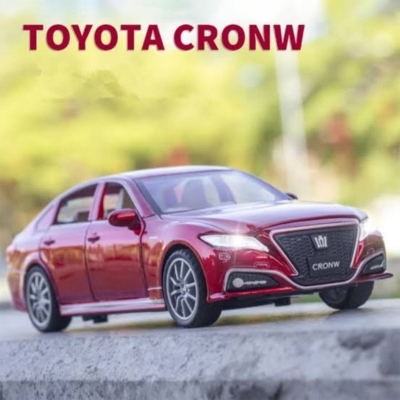 Picture of 1PC 1:32 Toyota Crown Diecasts Alloy Car Toy Vehicles Metal Car 6 Doors Open Model Car Sound Light Toys For Gift(Multicolor)
