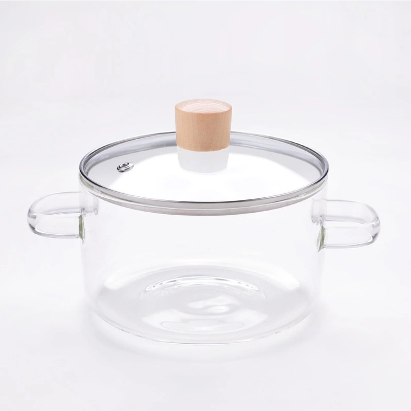 Picture of 1PC Transparent cooking pot made of borosilicate glass 1800ML(Multicolor)