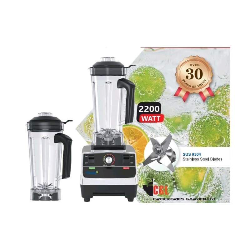 Picture of 2200 WATT Novena 2 Liter commercial blender NCB-767D DOUBLE JAR