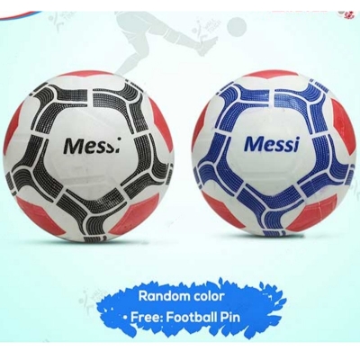 Picture of 1 PC Soft Rubber Football For Toddler (ball_messi_90k) -Size 4(Multicolor)