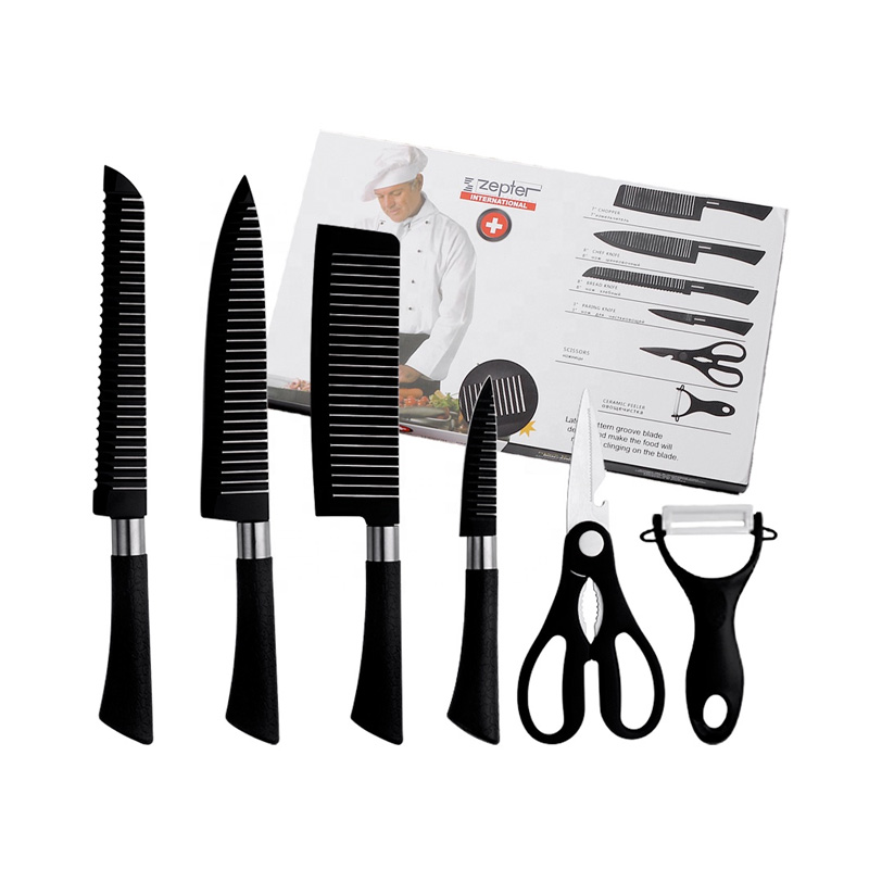 Picture of Kitchen tools Zepter 6 Pcs Set Non-Stick Coating Stainless Steel(কালো,Multicolor)