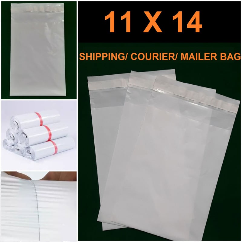 Picture of 11X14 Inch 100PCS Courier Shipping/ Courier/ Mailer Poly Bags (Packaging Material) Shipping Bags/ Stackers(Multicolor)