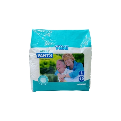 Picture of Thai Adult Pant Diaper Size-L 10PCS (90-140CM) (30-55 Inches)(Multicolor)