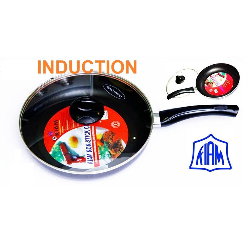 Picture of Kiam frypan 28CM with glass lid (Induction)(Multicolor)