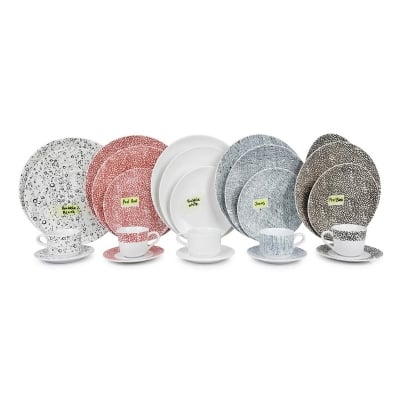 Picture of 32 Pieces Ariane Dinner Set Modern Design (DESIGNS AS PER PICTURES)(Multicolor)