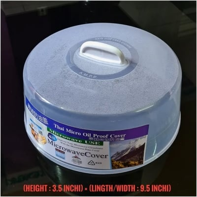 Picture of Microwave Food Cover/Food Plate Cover Splatter Guard Non Stick Plastic Clear Dish Lid - 1 Pcs - Kitchen Rack - Kitchen Rack - Oven Cover(Multicolor)