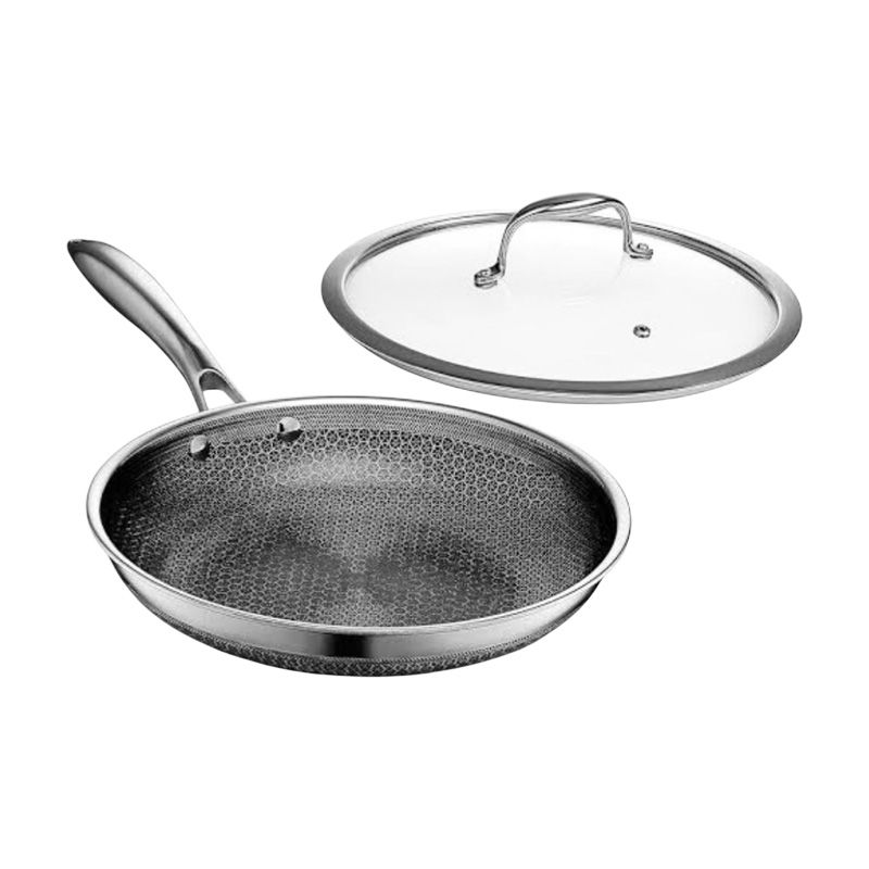 Picture of AMERCOOK USA 28CM tri-ply stainless steel honeycomb non-stick  frypan(Multicolor)