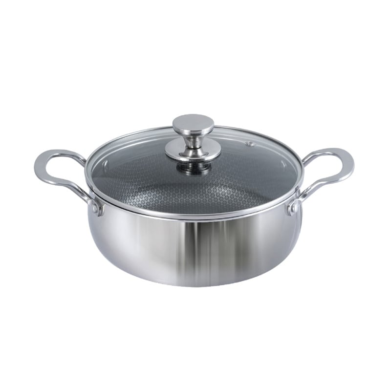 Picture of Kiam 20CM Tri Ply Honeycomb Stainless Steel Casserole INDUCTION BOTTOM(Multicolor)