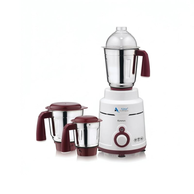 Picture of Blender Plus Mixer Grinder 1200 Watts from India Auto Cut Off Protection Compact 3 SS Jars Superior Performance Lift and Grind Blades