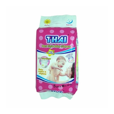 Picture of Thai Baby Diaper Pant Medium (5-13 kg) 5 Pcs