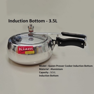 Picture of Kiam Queen Pressure Cooker 3.5 Liter Induction Bottom(Silver)