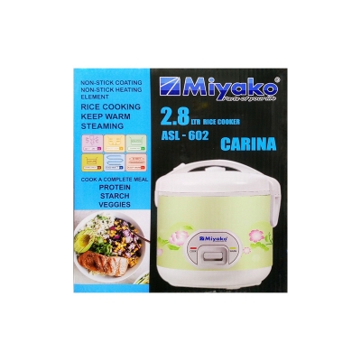 Picture of Miyako 2.8 Liter Family Size Rice Cooker ASL-602(Multicolor-ASL602)