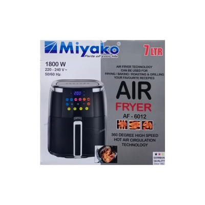 Picture of 7 Liter Miyako Air Fryer AF-6012 Digital Touch Control Panel(Multicolor)