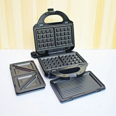 Picture of RedSwiss 3 In 1 Sandwich Maker RSWM-003 with Sandwich Plate, Grill Plate & Waffle Plate(Multicolor)