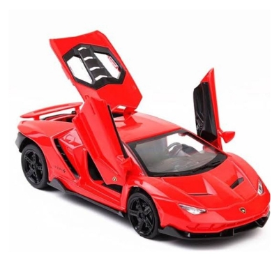 Picture of 1PC Diecast Lamborghini Lumineuse 1:32 Car Model Kids Children Toy Car Alloy Car Black Metal Car with light and sound(Multicolor)