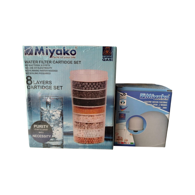 Picture of 1 PC Miyako 8-Layer Water Filter Cartridge Set & Miyako Dome
