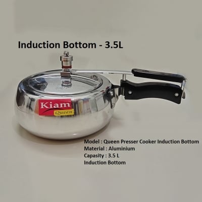 Picture of Kiam Queen Pressure Cooker 3.5 Liter Induction Bottom(Silver)