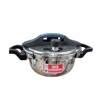 Picture of SKB 3 Ltr Stainless Steel Pressure Cooker Whistle System 304 FOOD GRADE(Silver)