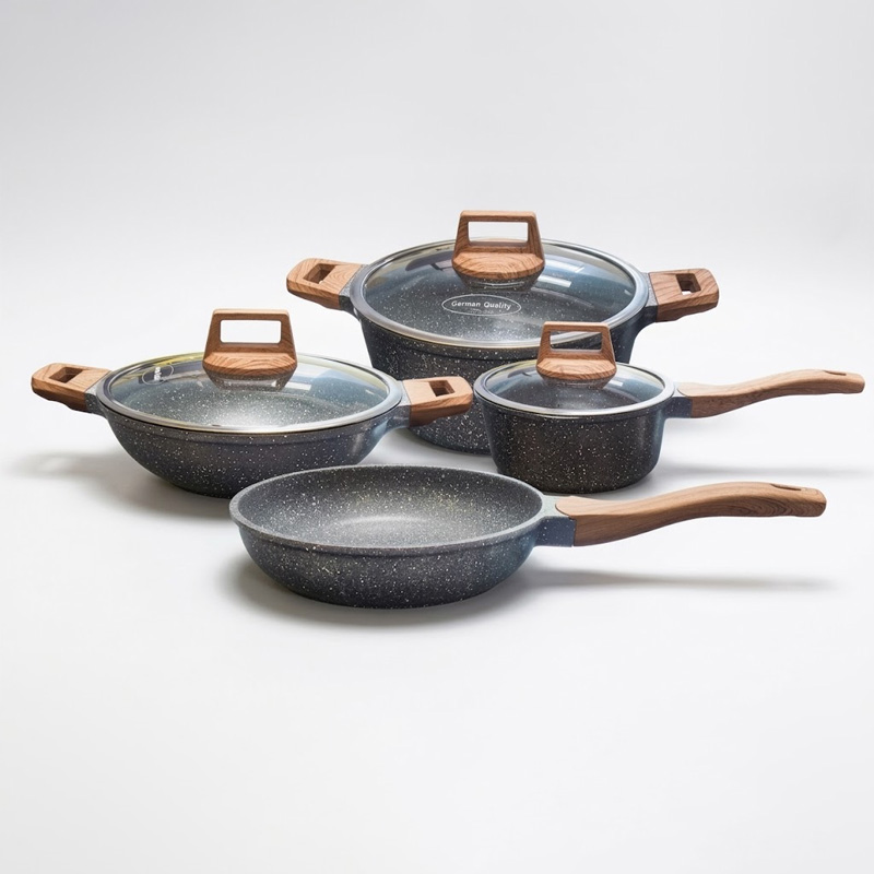 Picture of Kiam 7 Pcs Die-Casting Aluminum Cookware Set (INDUCTION)(Multicolor)